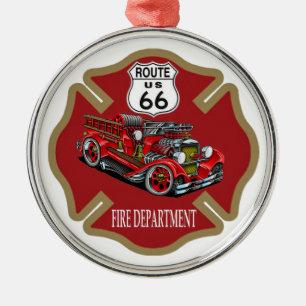 Rond Argenté Ornement de corps de sapeurs-pompiers de