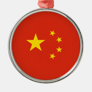 Rond Argenté Ornement de voyage - Chine