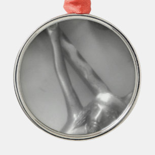 Rond Argenté Ornement Jésus-Christ