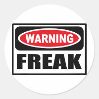Avertissement Sticker FREAK