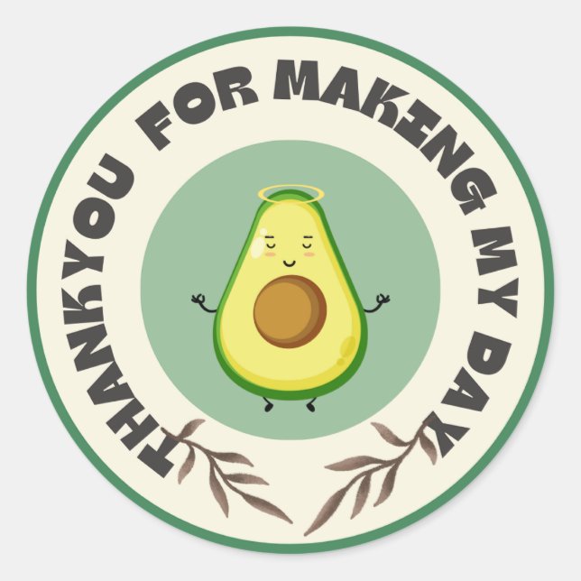 Rond "Avo-Celebrate ! Sticker Bash Anniversaire" (Devant)