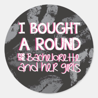 Rond Bachelorette Party Boire Sticker