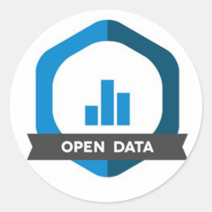 Rond Badge Open Data Sticker