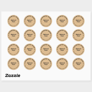 Rond Baguette d'entreprise sur Sticker Brown lumineux