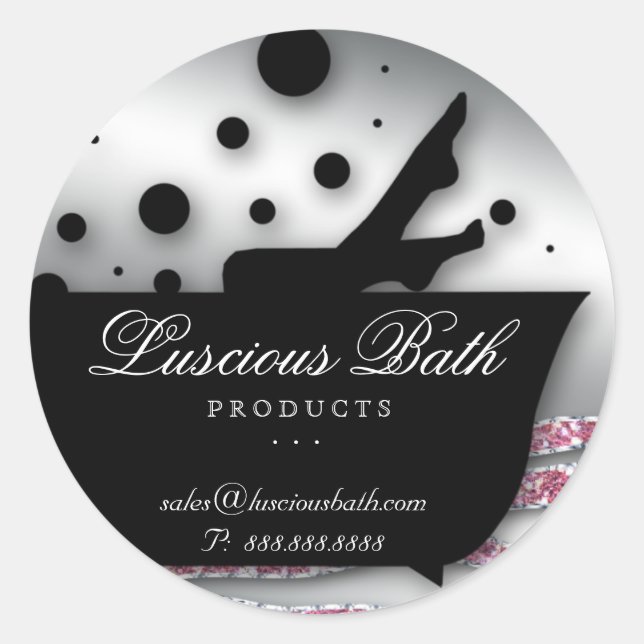 Rond Bain Sticker Clou Salon Bubbles Pedicure Parties s (Devant)