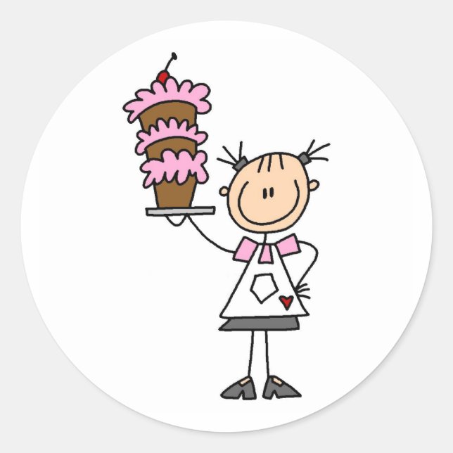 Rond Baking Un Sticker De Gâteau (Devant)