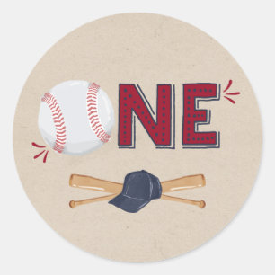 Rond Balise Sticker de baseball Vintage