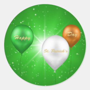 Rond Ballons irlandais de la Saint-Patrick - Sticker