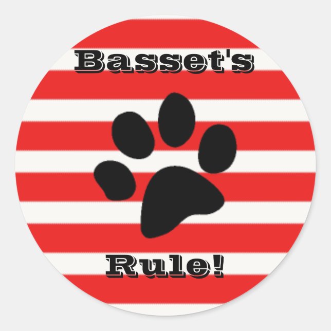 Rond Basset's Rule Sticker (Devant)