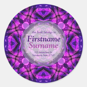 Rond Batik Tie Dye Psychdelic Art Sticker Plaque