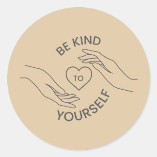 Rond Be Kind to Yourself | Gentle Reminder Line Sticker