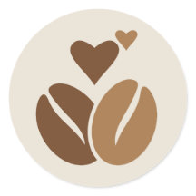Bean Love Sticker - Cute Café Design