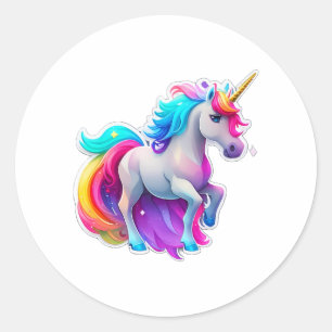 Rond Beau Sticker Unicorn 2