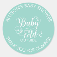 Bébé Il fait froid dehors Sticker de la douche Fav
