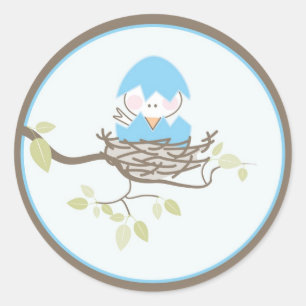 Rond Bébé Invitation ou Favoriser Sticker
