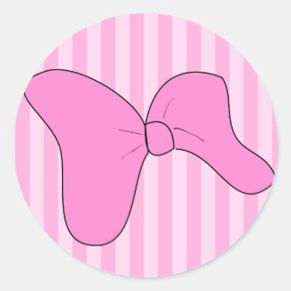 Rond Bébé Sticker à mâchoires roses