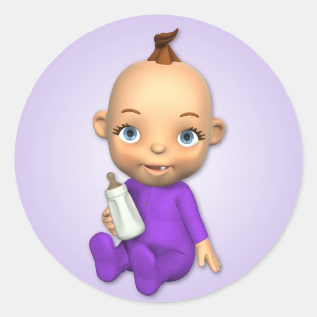 Rond Bébé Sticker Toon (Devant)