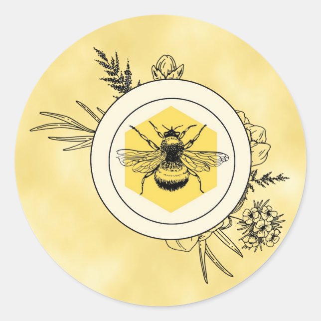 Rond Bee Sticker (Devant)