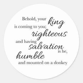 Rond Behold Your King Sticker