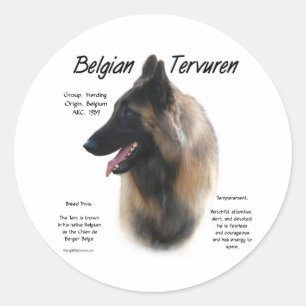 Rond Belge Tervuren Rencontrez la race - Sticker