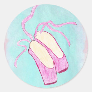Rond Belle Chaussure de Ballet Sticker