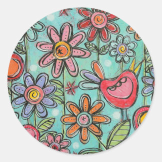 Rond Belle Sticker Sweet Garden
