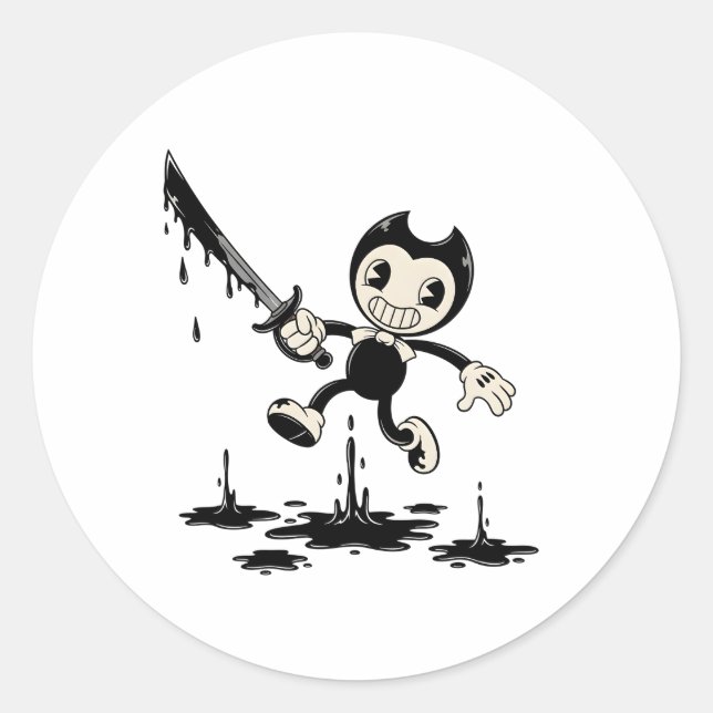 Rond Bendy and the Ink Machine Sticker - Retro Horror G (Devant)
