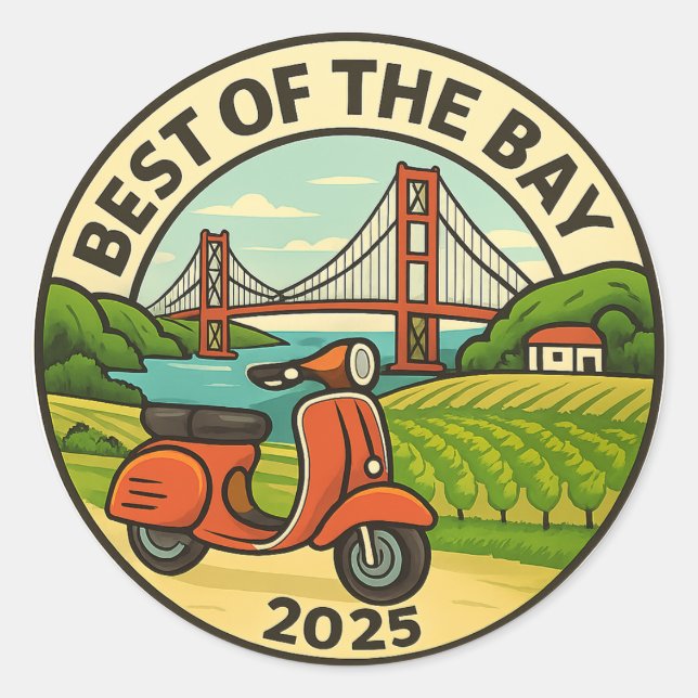 Rond Best of the Bay - Sticker Pack (Devant)