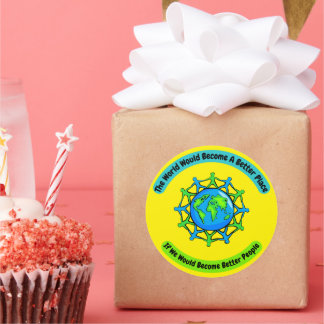 Rond Better People Better World Lrg Sticker ensemble 6