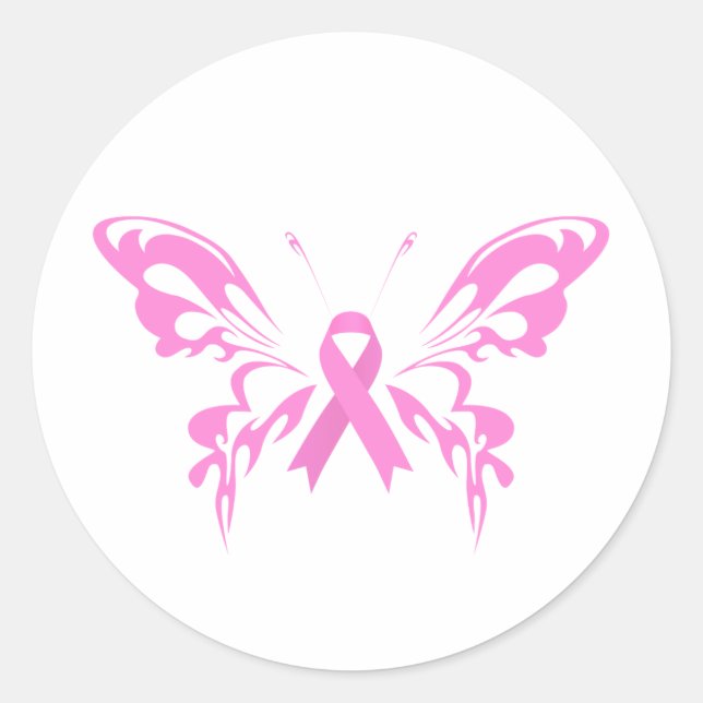 Rond Beurre rose Beurre Cancer du sein | Sticker (Devant)