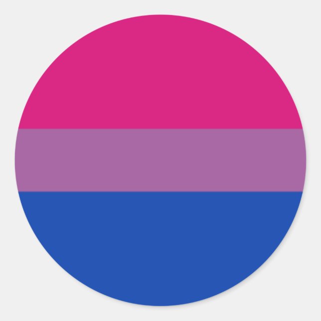 Rond Bisexuel Sticker Cercle Pride (Devant)