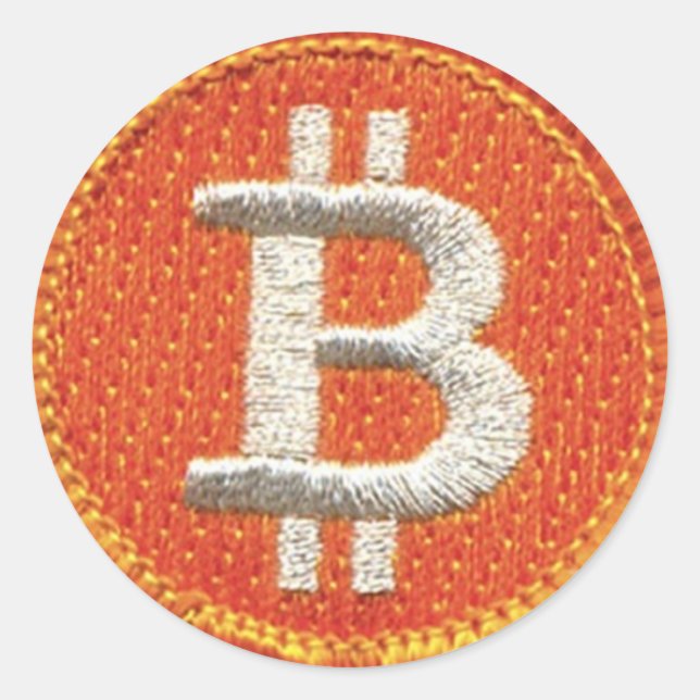 Rond BitCoin Patch Sticker (Devant)
