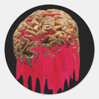 Rond Bleeding Brain sticker