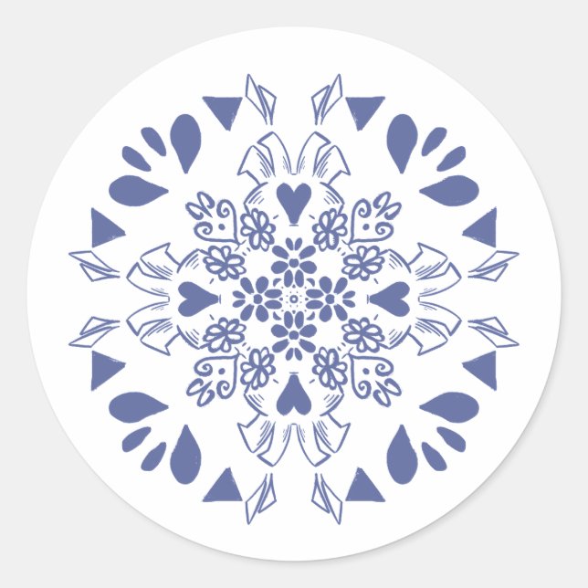 Rond Blekingesöm sticker (Devant)