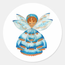 Bleu Boule Pixie Sticker