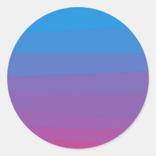 Rond Bleu et violet ombre couleurs dégradé Sticker