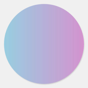 Rond Bleu et violet ombre couleurs dégradé Sticker