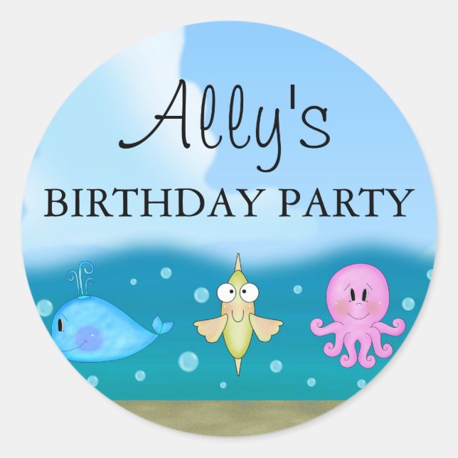 Rond Bleu Sous Sticker Mer (Devant)