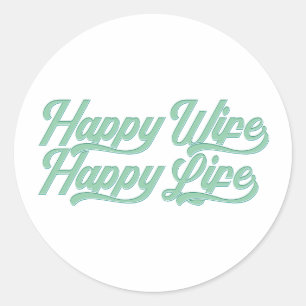 Rond Bonne femme Bonne vie Fête des mères   Sticker