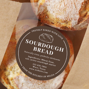 Rond Boulangerie Rustique Brown Sticker Pain