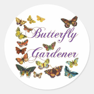 Rond Bouteille-papillon Sticker