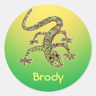 Rond Brody Gecko / Salamander / Lizard Sticker 1