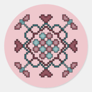 Rond Brouillard, Coeurs et cercles Sticker