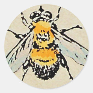 Rond Bumble Bee Sticker