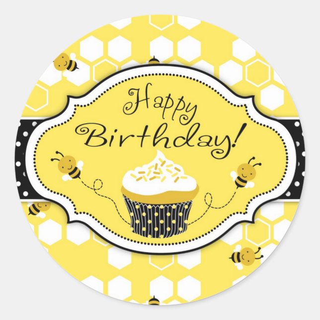 Rond Bumble Bee Sticker HBR (Devant)