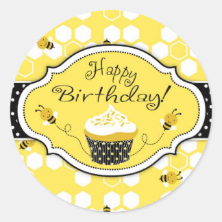 Rond Bumble Bee Sticker HBR