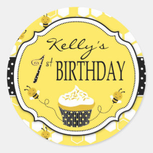 Rond Bumble Bee Sticker R1