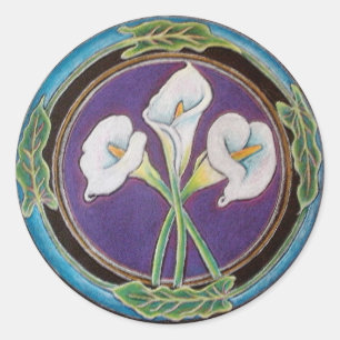 Rond Calla lilly - Sticker Mandala