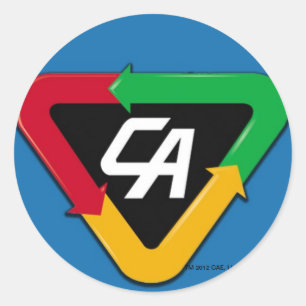 Rond Captain Action Logo Sticker