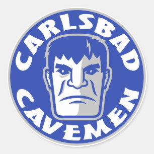Rond Carlsbad Cavemen Sticker